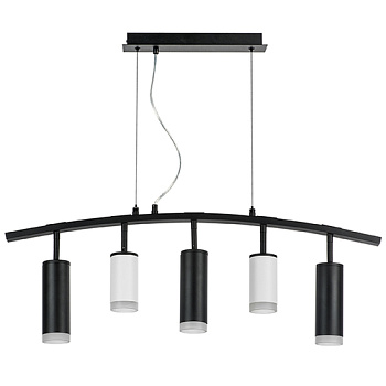 Lightstar LR7353628730 Люстра RULLO 5х50W GU10 ЧЕРНЫЙ/БЕЛЫЙ (571735+214436-2+214487-3+202430-5), шт