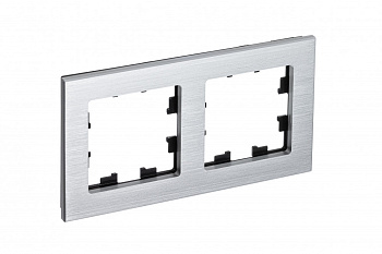 Systeme Electric AtlasDesign Nature Металл серебро Рамка 2-ая