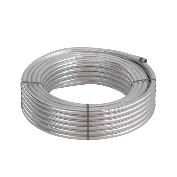 Купить DKC Металлорукав DN 26мм в герм. ПВХ изоляции в оплетке из нержавеющей стали, Dвн 26,5 мм, Dнар 31,5, 25 м