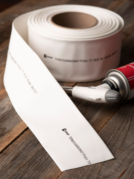 Купить EKF PROxima Термоусаживаемая трубка ТУТ нг 80/40 белая рулон