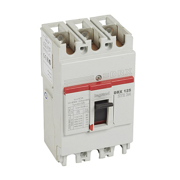 Legrand DRX125 термомагнитный  63A 3П 36kA 027224