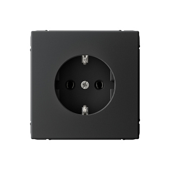 Systeme Electric ArtGallery Карбон Розетка с заземлением, 16А, механизм