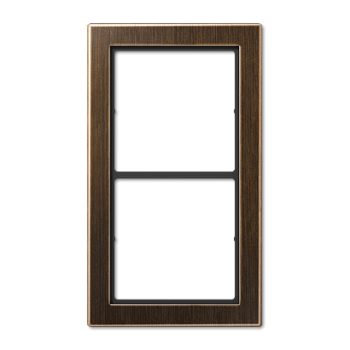 JUNG Рамка 2-кратная, латунь  Antik FDME2982AT