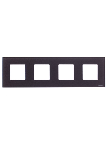 Купить ABB NIE Zenit Стекло кофейное Рамка 4-я 2+2+2+2 мод 2CLA227400N3701