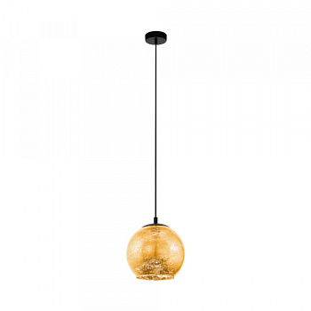 Eglo 98523 Подвес ALBARACCIN, 1х40W (E27), ?270, H1100, сталь, черный/стекло, золотой