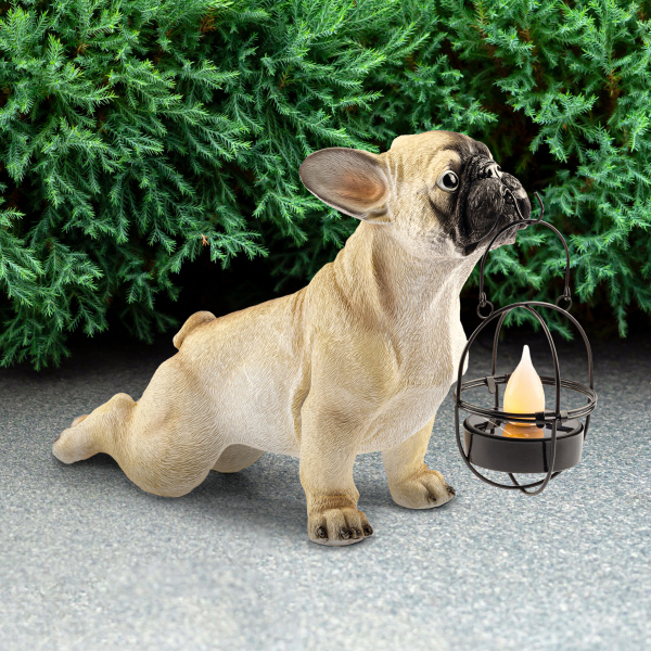 ЭРА Садовая фигура ERASF22-04 из полистоуна Французский бульдог 33 см