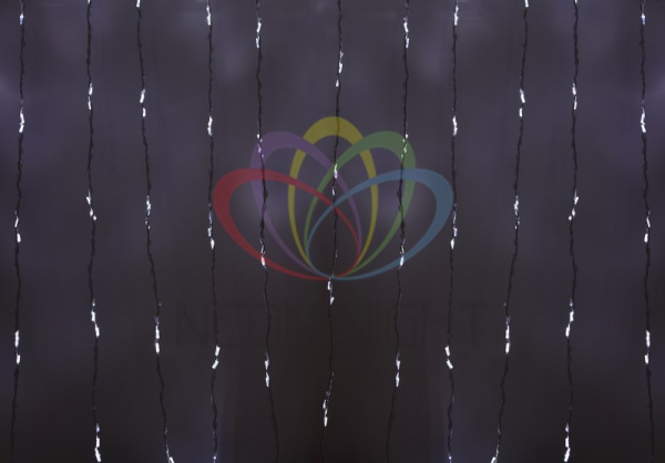 Купить NEON-NIGHT Гирлянда "LED - Умный дождь", 3 секции 1x3 м, 4x3 нитей, 30W, 24V, 8 каналов, 672 БЕЛЫХ диода, IP65 245-335