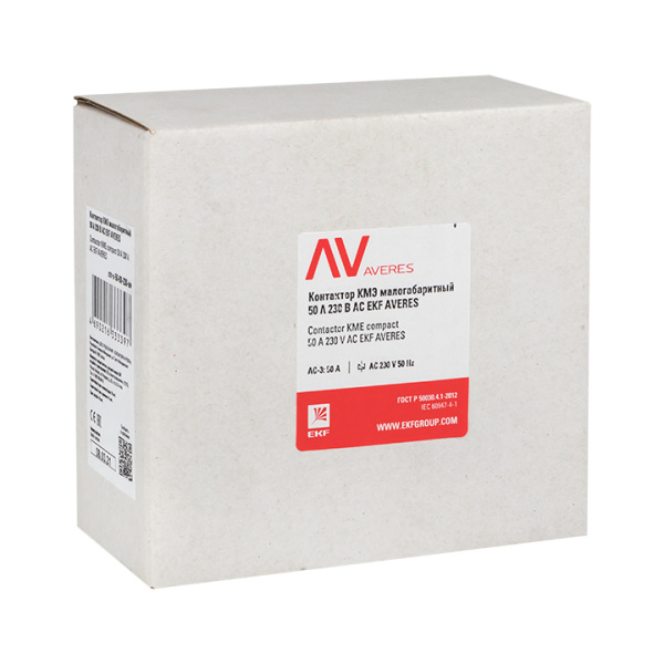Купить EKF Averes Контактор КМЭ 50А 400В АС