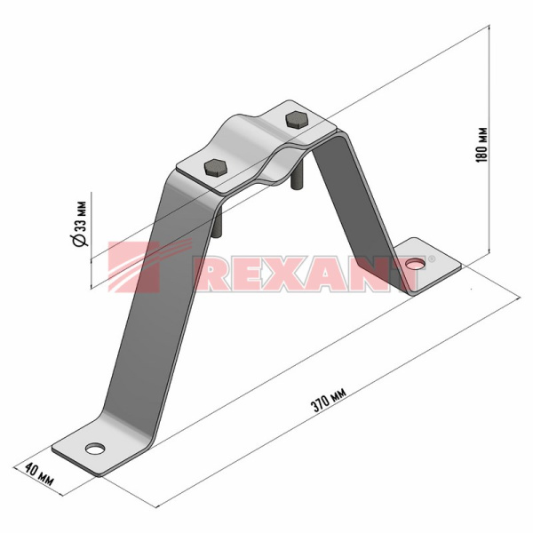 Купить Кронштейн для мачты КРЫМ-1 Rexant 34-0482