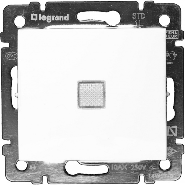 Купить Legrand Valena Бел Переключатель перекрестный 1-клавишный с подсветкой 774448