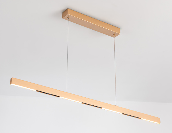 Купить Ambrella Светильник подвесной светодиодный FL5833 GD золото 25W 3000K/4200K/6400K 1037*17.5*750 (без ПДУ)