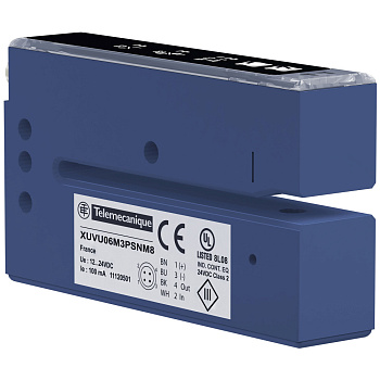 SE Датчик ультразвуковой вилочного типа, 12-24 VDC, коннектор М8, 60х3 ММ, PNP/NPN, НО/НЗ (XUVU06M3KSNM8)