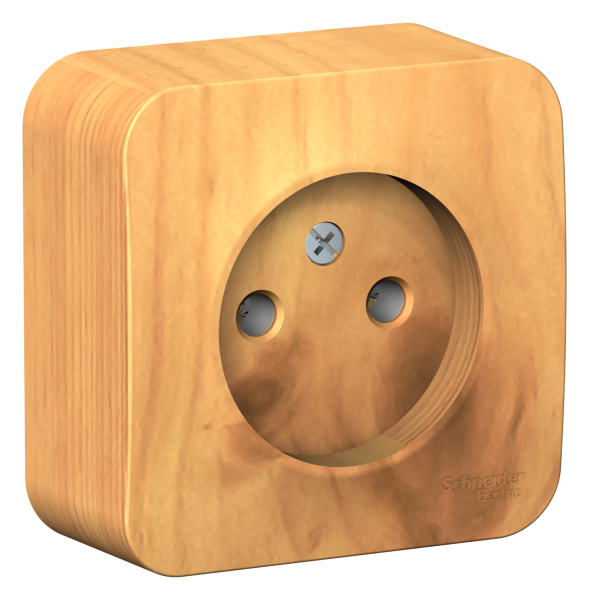 Купить Systeme Electric Blanca наруж Ясень Розетка б/з без шторок, 16А, 250В