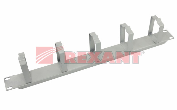 Органайзер гориз, 19, 1U, серый Rexant 04-0305