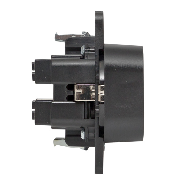 Купить EKF PROxima Стокгольм Черный Розетка 2-ая с/з, со шторками, 16А