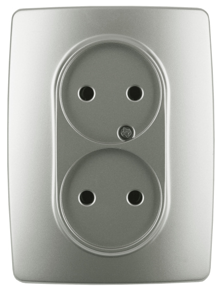 ЭРА 12-2107-15 Розетка 2X2P, 16A-250В, IP20, 12, Перламутр