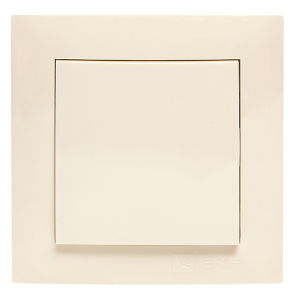 Купить Валенсия выключатель 1-кл. 10А кремовый перекрестный EKF