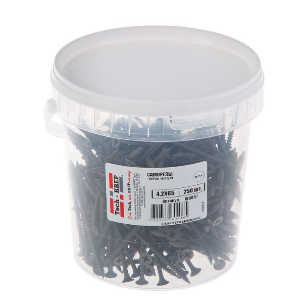 Tech-Krep Саморез ШСГМ 4,2х65 (250 шт) - ведро 100097
