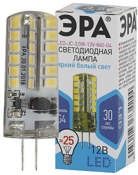 ЭРА LED JC-3,5W-12V-840-G4 (диод, капсула, 3,5Вт, нейтр, G4)