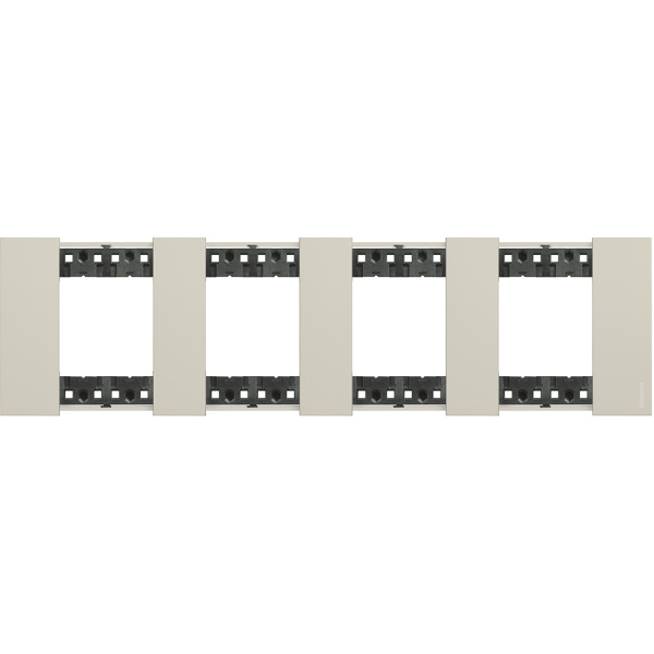 BT Living now Песочный Рамка немецкий стандарт 4 поста (2+2+2+2 мод) KA4802M4KM