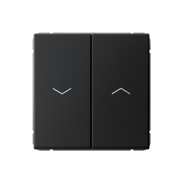 Systeme Electric ArtGallery Карбон Выключатель 2-клавишный для жалюзи, 2х сх.4, 10А, механизм