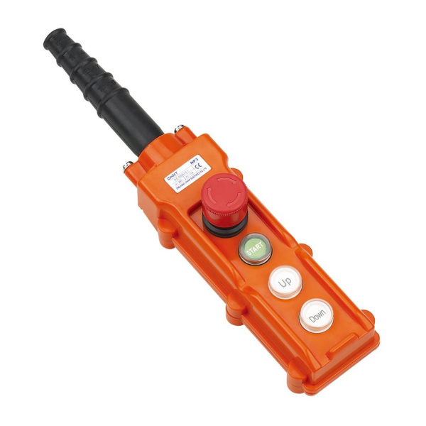 CHINT Пульт кнопочный NP3-1K на 2 кнопки, кнопка «ВКЛ» с фикс., повор. «Грибок» c фикс. IP65 (R)