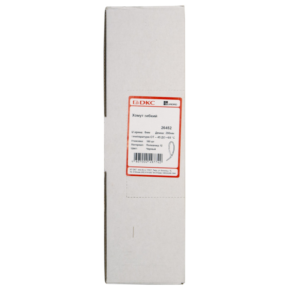 Купить DKC Хомут P12 гибкий, черный, 6х290