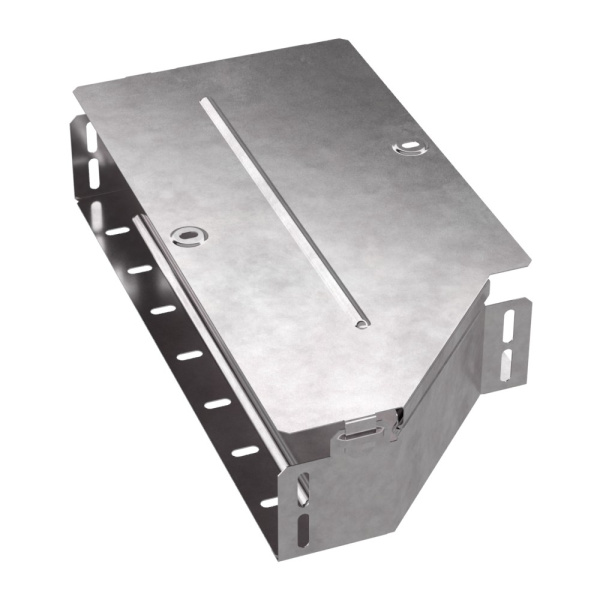 Промрукав Переходник левый с крышкой Стандарт 400х300х80 PR16.0686