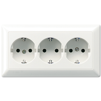 JUNG SCHUKO®-розетка для кабельных каналов 16 A / 250 B ~, белая AS523BFWW