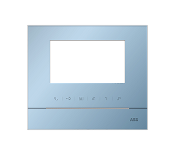 ABB Рамка для абонентского устройства 4,3, голубой глянцевый 2TMA070130L1011