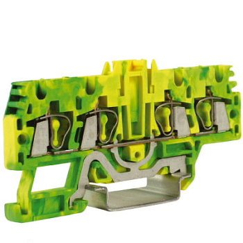 DKC HTE.2/2+2(Ex), зажим для заземления, 2 ввод/2 вывода, 2,5 кв.ммжелто-зеленый