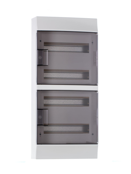 Купить ABB Mistral41 Бокс настенный 48М прозрачная дверь (с клемм) 1SPE007717F9995