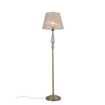 Evoluce SL185.305.01 Торшер Бронза, Прозрачный/Бежевый, Бронза E14 1*40W