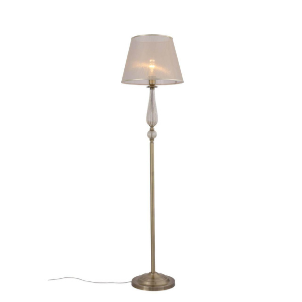 Evoluce SL185.305.01 Торшер Бронза, Прозрачный/Бежевый, Бронза E14 1*40W