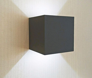 Kink Light 08585,16(4000K) Светильник Куб темно-серый w10*10 h10 Led 6W (4000K) IP65