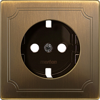 SE Merten SD Античная латунь Центральная плата для механизма розетки MTN2331-4143