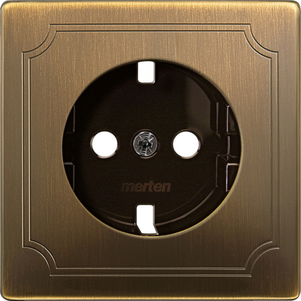 SE Merten SD Античная латунь Центральная плата для механизма розетки MTN2331-4143