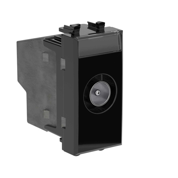 Купить DKC Розетка TV оконечная модульная, "Avanti", "Черный квадрат", 1 модуль