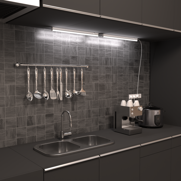 Купить Gauss Светильник TL Elementary линейный 8W 600lm 6500K IP20 560х22х33 LED 1/25 TL004