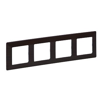 Legrand Valena LIFE Темное дерево Рамка 4-ая 754174