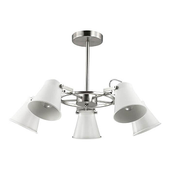 Lumion 3591/5C LN18 119 никель Люстра на штанге E27 5*60W 220V ARUDIS