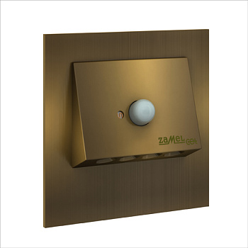 Zamel Светильник NAVI Золото/Хол.бел. в монт.коробку, 230V AC с датчиком движения 11-222-41