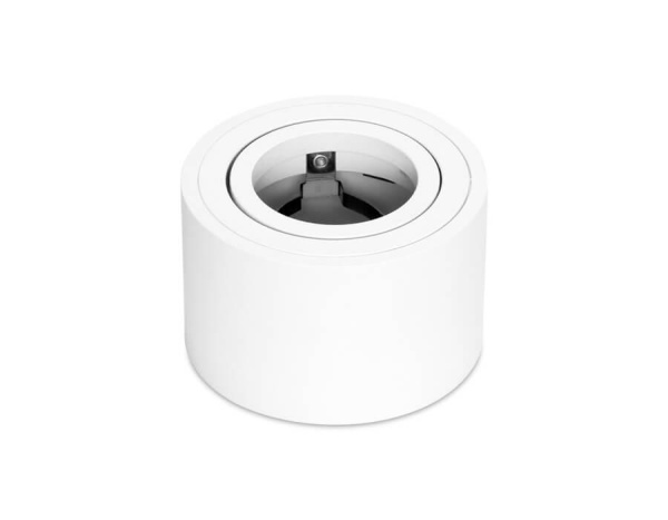 Купить Ambrella Накладной точечный светильник с врезным отверстием TN222 WH/S белый/песок GU5.3 D80*50