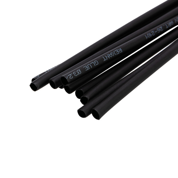 Термоусаживаемая трубка двухстенная клеевая 3,2/1,6 мм черная (1 уп. 10 шт.) Rexant 26-2101