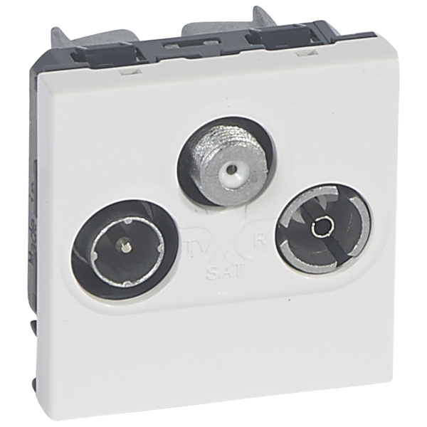 Legrand Mosaic Алюминий Розетка R/TV/Sat WCD 2m 079296