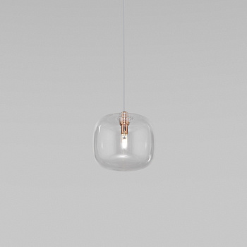 Eurosvet Подвесной светильник со стеклянным плафоном 50128/1 золото a057261