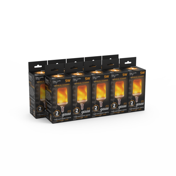 Gauss Лампа T65 5W 20-80lm 1500K E14 Flame LED 157401105 Купить Gauss Лампа T65 5W 20-80lm 1500K E14 Flame LED 157401105