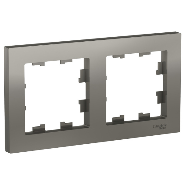 Systeme Electric AtlasDesign Сталь Рамка 2-ая, универсальная