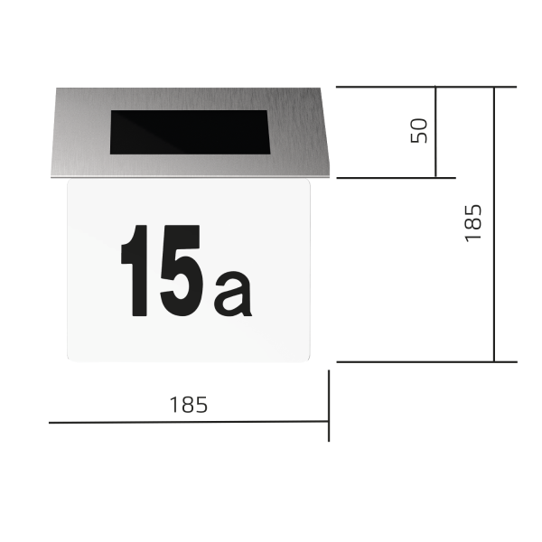 Купить Gauss Номер дома на солнечной батарее LED Solar, 6500K, GS091