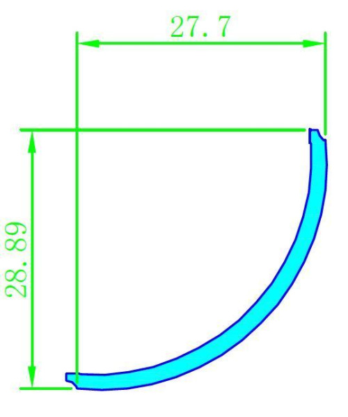 Купить Arlight Экран ARH-KANT-H30-2000 Round Frost-PM (Пластик) Длина 2 Ширина 0,029 Высота 0,028 016582